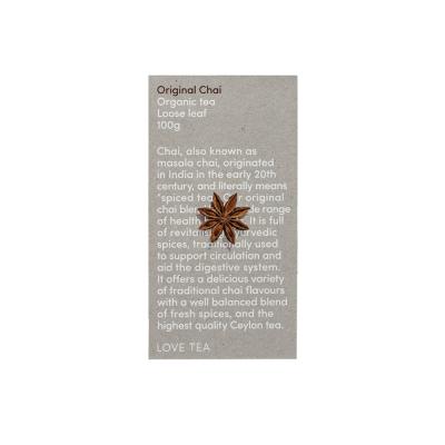 Love Tea Organic Original Chai Tea Loose Leaf 100g